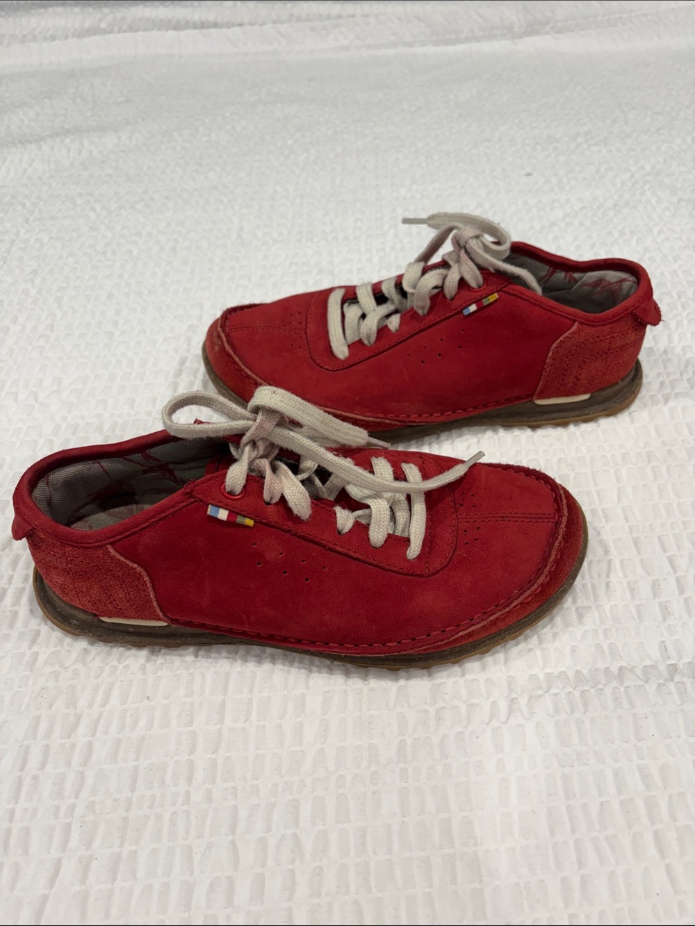 The North Face Ladies Red Suede Casual Shoes 
Size 7